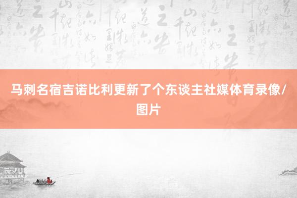 马刺名宿吉诺比利更新了个东谈主社媒体育录像/图片