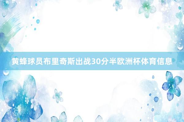 黄蜂球员布里奇斯出战30分半欧洲杯体育信息